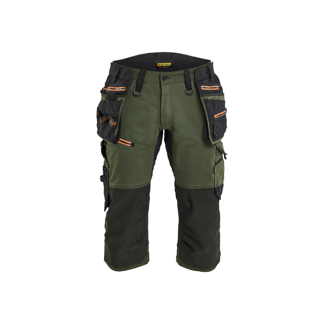 PIRATBYXA MED STRETCH SKOGSGRÖN/ROST C58