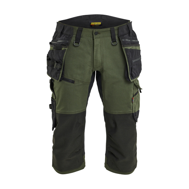 PIRATBYXA MED STRETCH SKOGSGRÖN/SVART C58