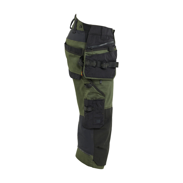 PIRATBYXA MED STRETCH SKOGSGRÖN/SVART C58