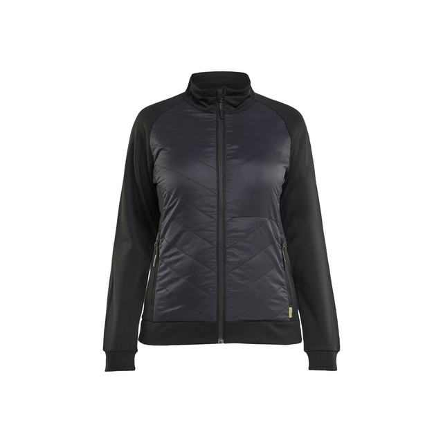 HYBRIDTRÖJA DAM SVART/MÖRKGRÅ S