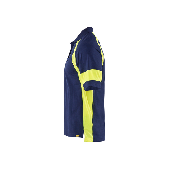 PIKETRÖJA MED VARSEL MARINBLÅ/VARSELGUL S