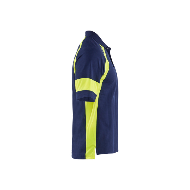 PIKETRÖJA MED VARSEL MARINBLÅ/VARSELGUL S