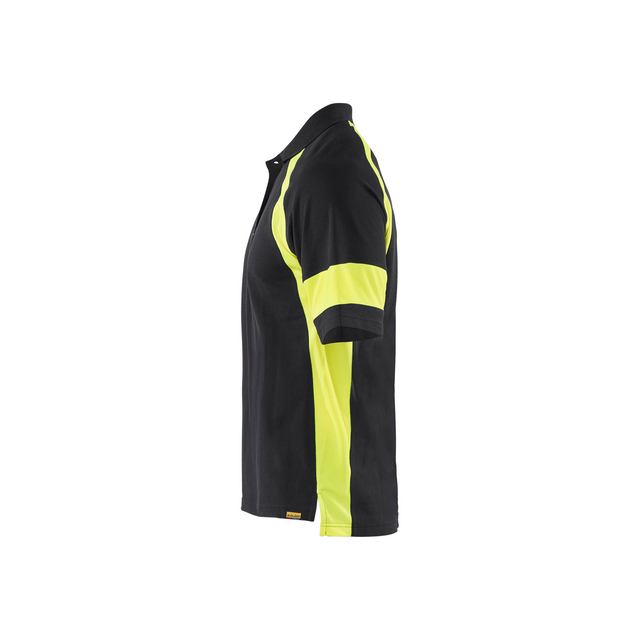 PIKETRÖJA MED VARSEL SVART/VARSELGUL 4XL