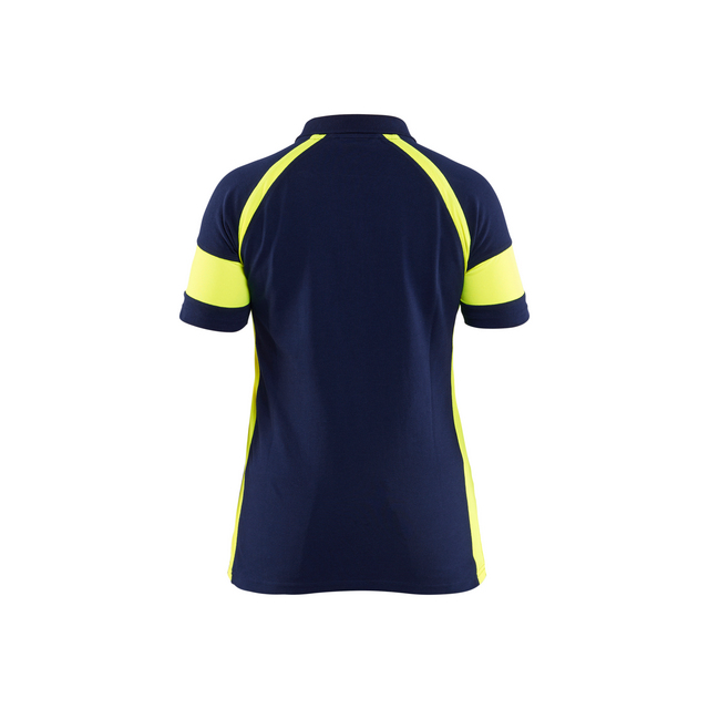 PIKETRÖJA MED VARSEL DAM MARINBLÅ/VARSELGUL XS