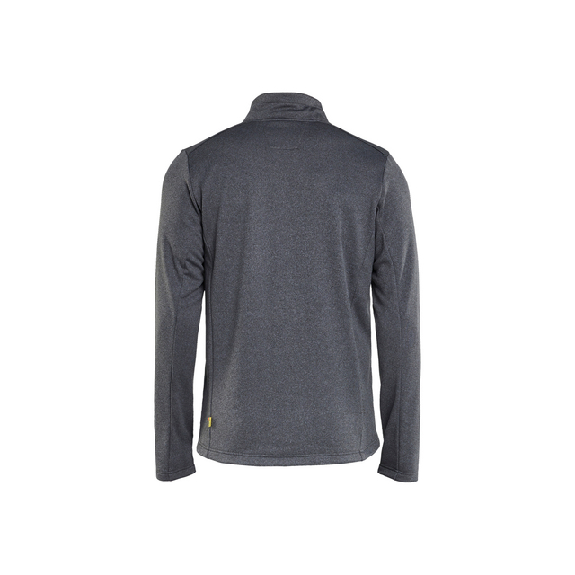 TRÖJA FULL ZIP SVARTMELERAD XS