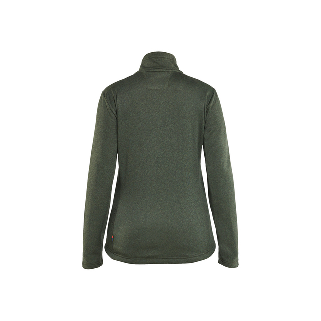 TRÖJA FULL ZIP DAM HÖSTGRÖN/SVART XXXL