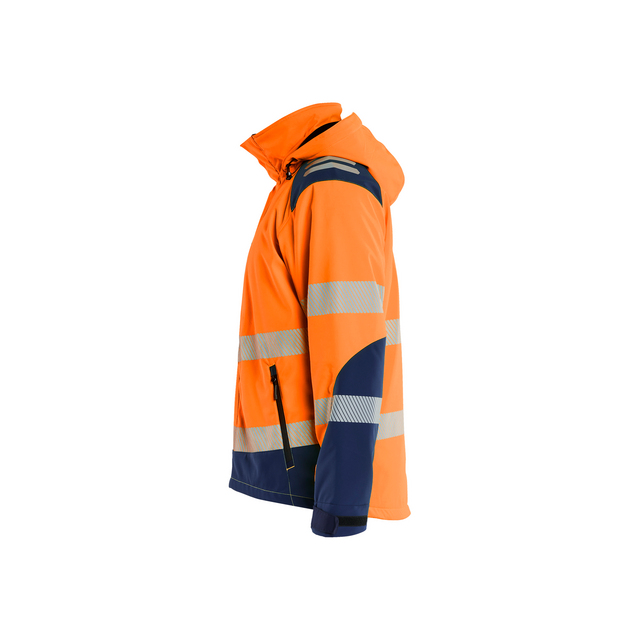 SOFTSHELLJACKA VARSEL LÄTTFODR VINTER VORANGE/MBLÅ XXL
