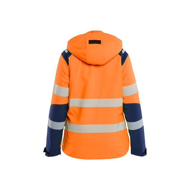 SOFTSHELLJACKA VARSEL DAM LÄTTFODR VINTER VORANGE/BLÅ XS