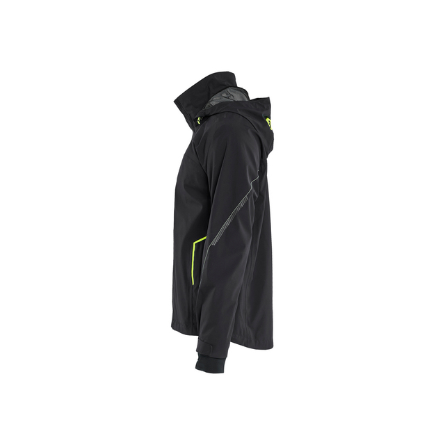 SKALJACKA STRETCH SVART/VARSELGUL XXXL