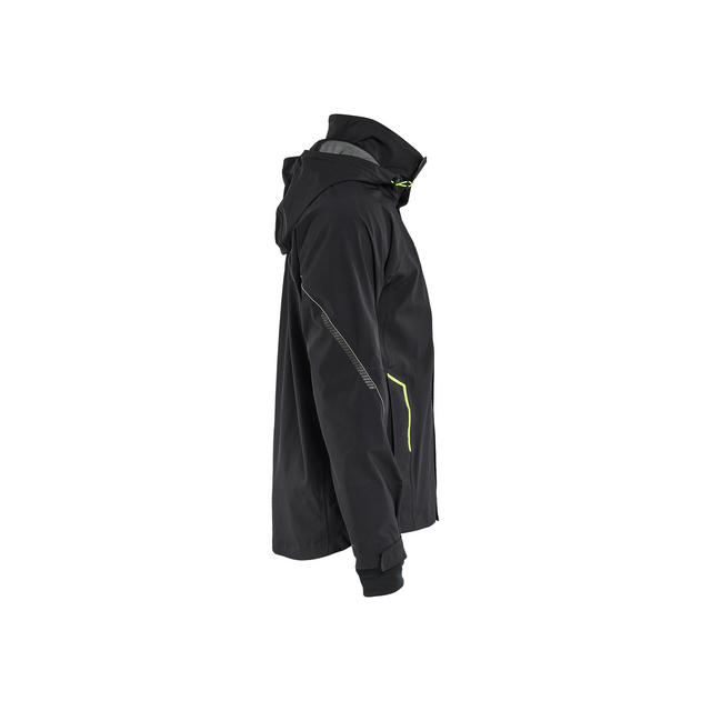 SKALJACKA STRETCH SVART/VARSELGUL XXXL