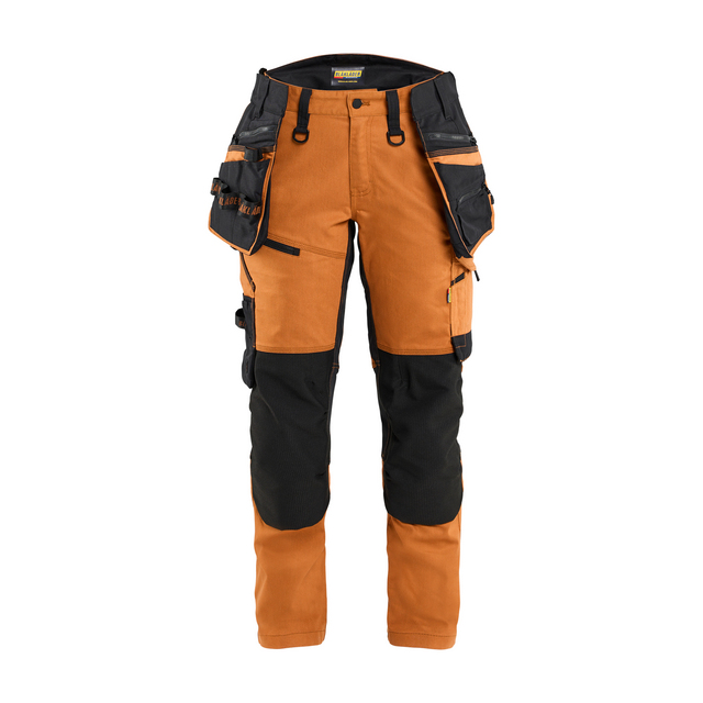 HANTVERKSBYXA MED STRETCH DAM ROST/SVART D19