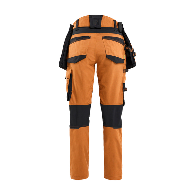 HANTVERKSBYXA MED STRETCH DAM ROST/SVART D19