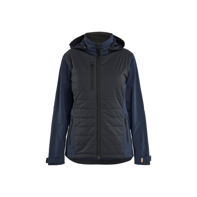 HYBRIDJACKA DAM MÖRK MARINBLÅ/SVART L