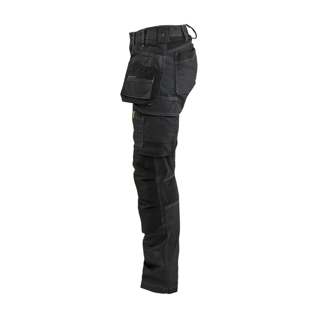 HANTVERKSBYXA 7132 1141 MED STRETCH DAM SVART C34