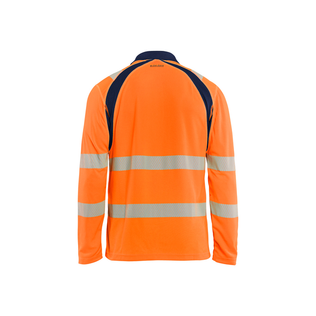 PIKÉTRÖJA 3598 1013 UVSKYDDAD LÅNG ÄRM VARSELORANGE/BLÅ XS