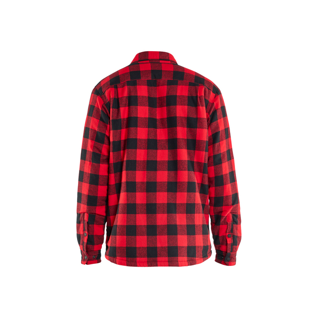 FLANELLSKJORTA 4704 1168 PILEFODRAD RÖD/SVART XXXL