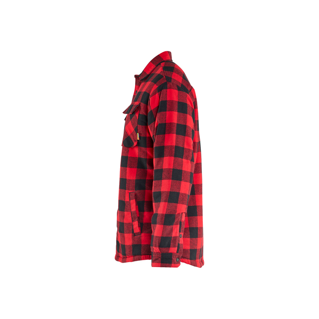 FLANELLSKJORTA 4704 1168 PILEFODRAD RÖD/SVART XXXL