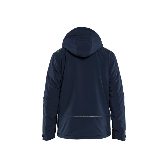 VINTERJACKA 47502513 SOFTSHELL LÄTTFODRAD BLÅ/VARSELGUL M