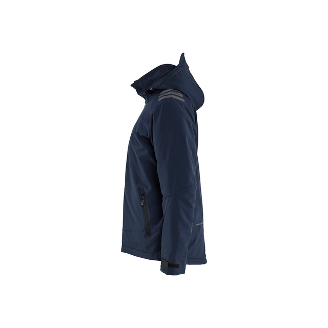 VINTERJACKA 47502513 SOFTSHELL LÄTTFODRAD BLÅ/VARSELGUL M