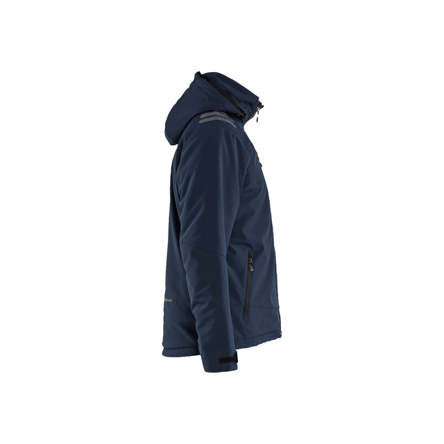 VINTERJACKA 47502513 SOFTSHELL LÄTTFODRAD BLÅ/VARSELGUL M
