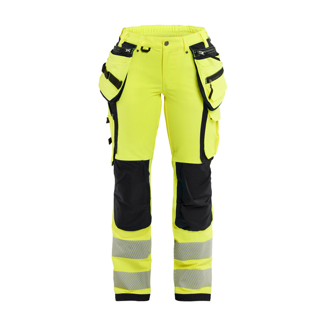 VARSELBYXA 7197 1642 4-VÄGS STRETCH DAM VARSELGUL/SVAR C44