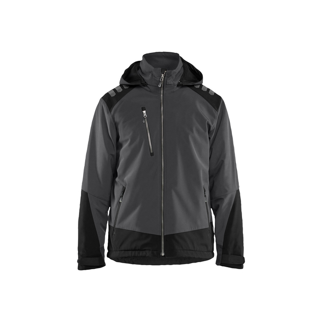 VINTERJACKA 47502513 SOFTSHELL LÄTTFODRAD MÖRKGRÅ/SVART 4XL