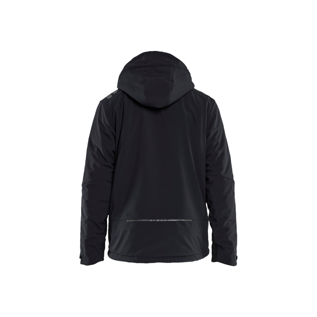 VINTERJACKA 47502513 SOFTSHELL LÄTTFODRAD SVART/RÖD 4XL