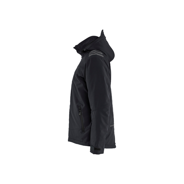 VINTERJACKA 47502513 SOFTSHELL LÄTTFODRAD SVART/RÖD 4XL