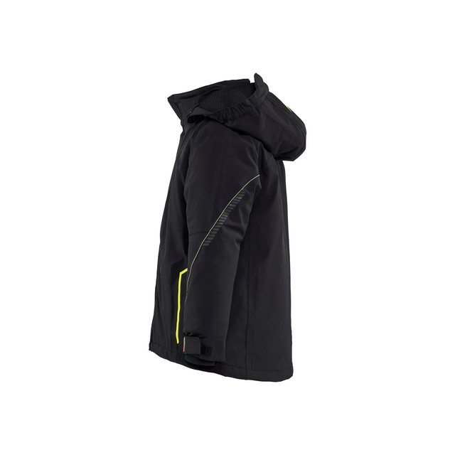 VINTERJACKA 52101917 BARN LÄTT FODRAD SVART/VARSELGUL 110/116