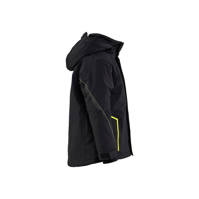 VINTERJACKA 52101917 BARN LÄTT FODRAD SVART/VARSELGUL 110/116