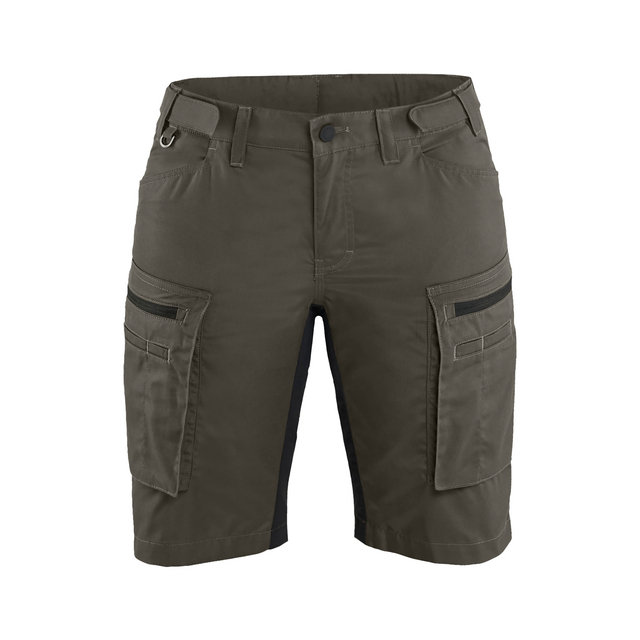 SERVICESHORTS 71491845 STRETCH DAM MÖRK OLIVGRÖN/SVART C50