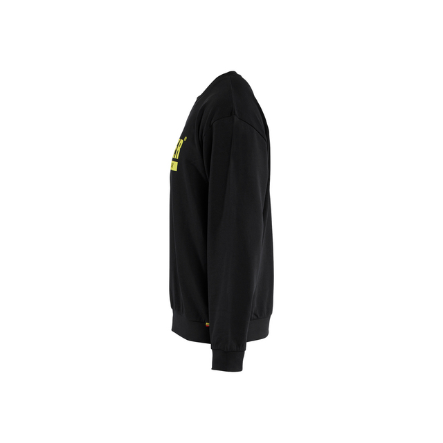 SWEATSHIRT 3534 1158 SVART/VARSELGUL L | Beijerbygg Byggmaterial