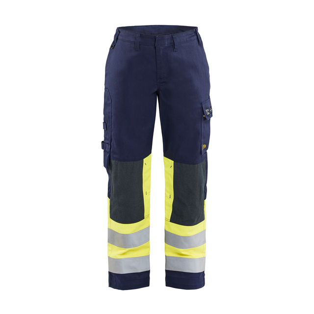 BYXA MULTINORM 7181 1514 DAM MARINBLÅ/VARSELGUL D22