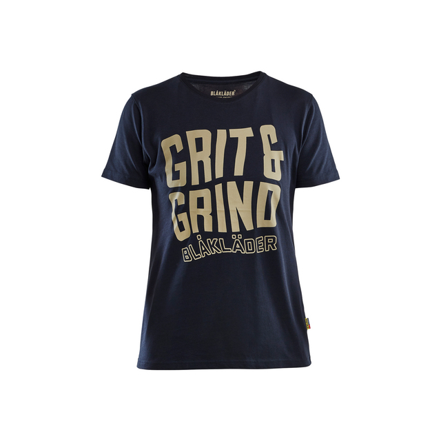 T-SHIRT GRIT AND GRIND DAM MÖRK MARINBLÅ XXL