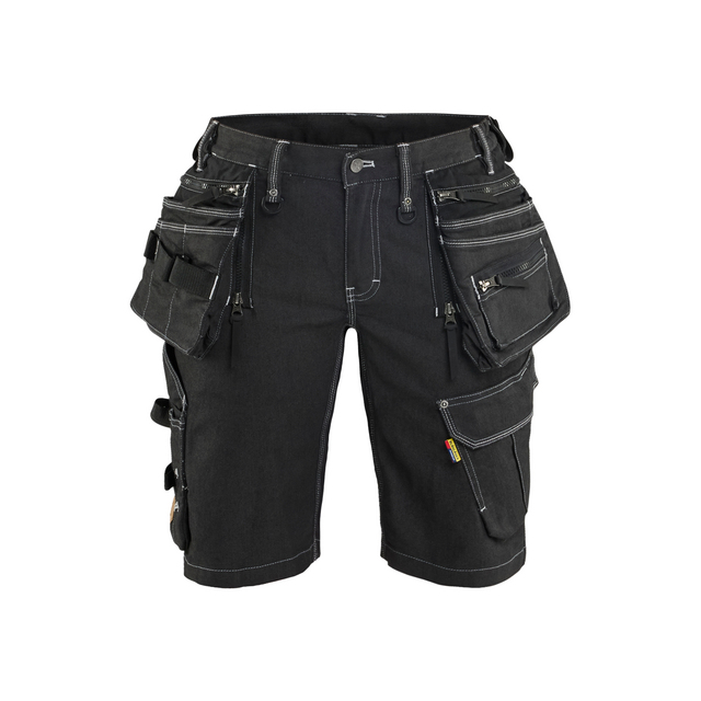 HANTVERKSSHORTS 7992 1141 STRETCH X1900 DAM SVART C38