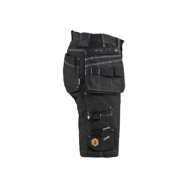 HANTVERKSSHORTS 7992 1141 STRETCH X1900 DAM SVART C38