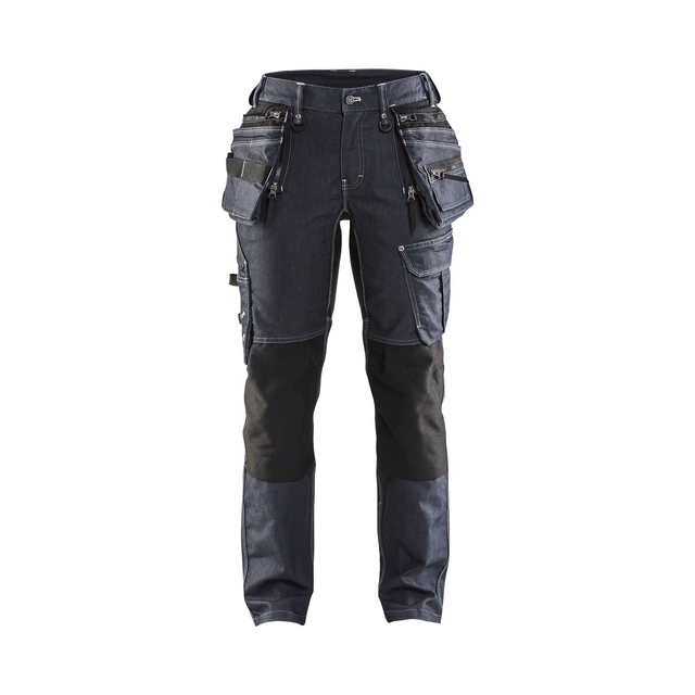 HANTVERKSBYXA 7990 1141 X1900 STRETCH DAM MARINBLÅ/SVART D25