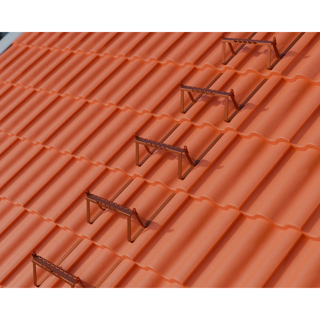 TAKSTEG T BTG 2-KUP 25MM RÖD BETONGTEGELPANNA  (14)