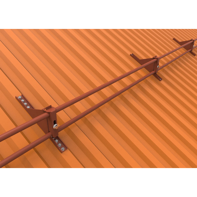 SNÖRASSKYDD FÖRENKLAT SNÖGLIDHIND PLÅTTAK T-RÖD 2,3M