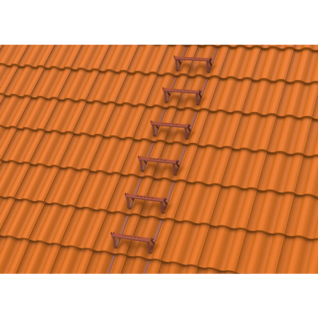 TAKSTEG T BTG 2-KUP 25MM RÖD BETONGTEGELPANNA  (14)