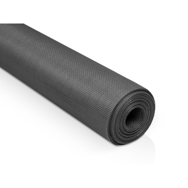 INSEKTSNÄT PLASTAD 200MMX25M GRÅ GLASFIBERARMERAD