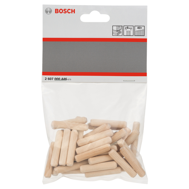 TRÄPLUGG 8X40MM 40ST BOK