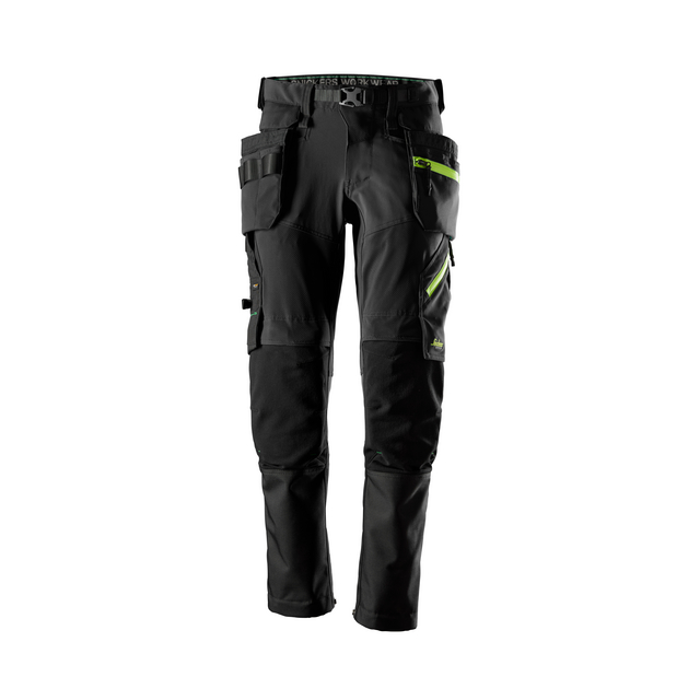 BYXA+HF SOFTSHELL FW SVART/NEONGUL STL062