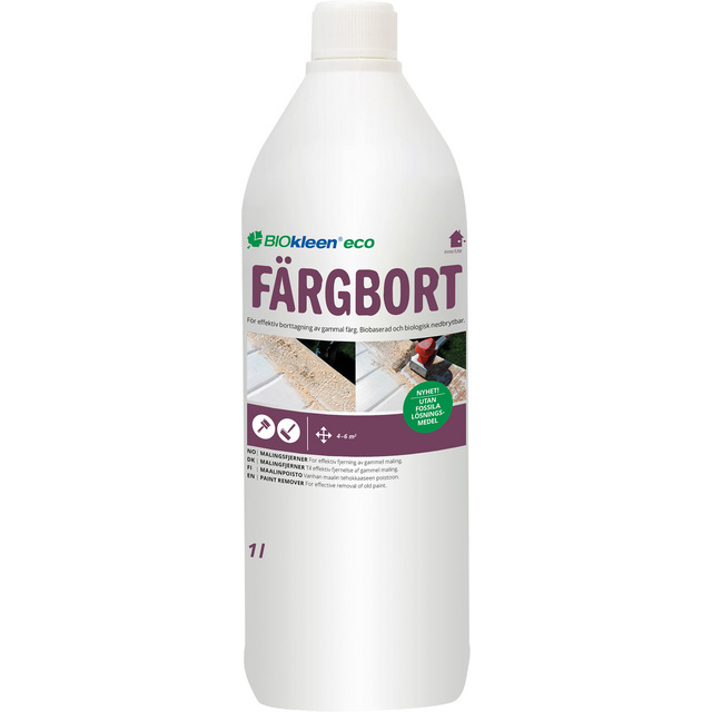 FÄRGBORT BIOKLEEN ECO INNE/UTE 1L | Beijerbygg Byggmaterial