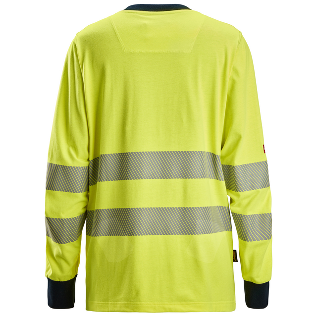 T-SHIRT LÅNG D PW HV KL3 VARSELGUL/MARIN STL XXL