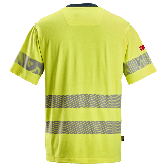 T-SHIRT PW HV KL3 VARSELGUL/MARIN STL M