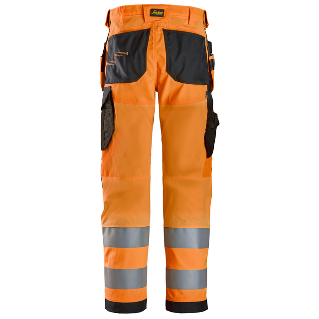 ARBETSBYXA HF HV KL2 VARSELO/SVART STL 48