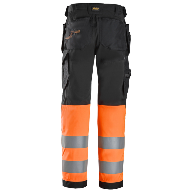 ARBETSBYXA HF HV KL1 SVART/ORANGE STL 154