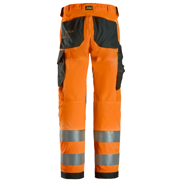 ARBETSBYXA HV KL2 ORANGE/SVART STL 104