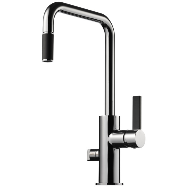 KÖKSBLANDARE LÖPMUTTER 3/8T ARM887 KROM/SVART